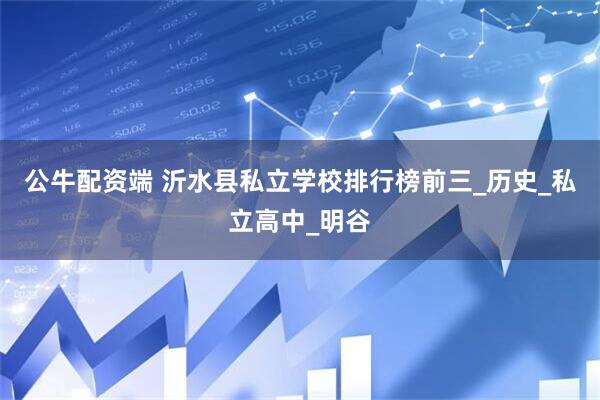 公牛配资端 沂水县私立学校排行榜前三_历史_私立高中_明谷