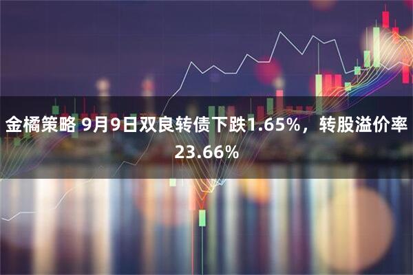 金橘策略 9月9日双良转债下跌1.65%，转股溢价率23.66%